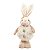 ESCULTURA COELHA EM PELUCIA OVOS DECORATIVO 46cm - Imagem 1