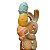ESCULTURA COELHO DECORATIVO COM OVOS - LINHA COOKIE 43cm - Imagem 3