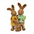 ESCULTURA FAMILIA DE COELHOS DECOR - LINHA COOKIE 44cm - Imagem 1