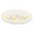 TRAVESSA OVAL COELHOS ROSA EM RELEVO PORCELANA 35,5X25,5CM - Imagem 1