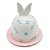 QUEIJEIRA ORELHA DE COELHO FLORAL AZUL EM PORCELANA - Imagem 1