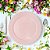 PRATO RASO ROSA EM PORCELANA LINHA PEARL 27cm - Imagem 2