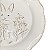 PRATO RASO COELHO LINHA RELEVO EM PORCELANA - 27CM - Imagem 3