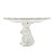 PRATO PARA BOLO COM PE COELHO BRANCO EM PORCELANA 20cm - Imagem 1