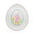 PRATO OVAL COELHO DE SOBREMESA EM PORCELANA LINHA PEARL - Imagem 1