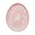 PRATO EM PORCELANA ROSA COELHO EM RELEVO FLORAL - Imagem 1
