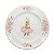 PRATO DE SOBREMESA COELHA BAILARINA EM PORCELANA 22cm - Imagem 1