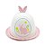 QUEIJEIRA EM PORCELANA COELHO EM RELEVO BR/RS 23cm - Imagem 1