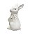 PORTA CONDIMENTO COELHOS EM PORCELANA BRANCA COM 02PC 7/9CM - Imagem 4