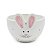 BOWL EM PORCELANA COELHO BRANCO E ROSA 300ML - Imagem 1