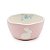 BOWL ROSA EM PORCELANA COELHO FLORAL PASCOA 100ml - Imagem 1
