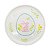 PRATO COELHO EM RELEVO PEARL BRANCO EM PORCELANA 21cm - Imagem 1