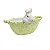 CESTA BOMBONIERE COM COELHO EM CERAMICA VERDE LUIZ SALVADOR - Imagem 2