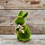 ESCULTURA COELHO DECORATIVO MUSGO COM LACO EM JUTA 19cm - Imagem 2