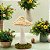ESCUTURA COGUMELO DECORATIVO DE JUTA  24cm - Imagem 2
