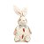 COELHO DECOR EM PELUCIA SENTADO CENOURA C ILUMINACAO 39cm - Imagem 1