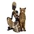 ESCULTURA DECOR AFRICANA SENTADA RESINA  CARAMELO DOUR 25,5 - Imagem 1