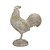ESCULTURA GALO DECORATIVO EM RESINA  MARROM CLARO 39CM - Imagem 1