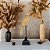 ESCULTURA PASSARO DECOR RESINA E METAL  MARROM E PALHA 28CM - Imagem 2