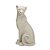 ESCULTURA LEOPARDO DECORATIVO EM RESINA NA COR AREIA 32,5CM - Imagem 1