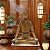 ESCULTURA DECORATIVA BONECOYOGA EM RESINA  MARROM 16,5CM - Imagem 2