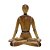 ESCULTURA DECORATIVA BONECOYOGA EM RESINA  MARROM 16,5CM - Imagem 1