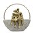 ESCULTURA DECOR FAMILIA EM RESINA CASAL C DOIS MENINOS 23CM - Imagem 1