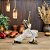 ESCULTURA MULHER YOGA EM RESINA DECOR BRANCO DOUR 26CM - Imagem 2