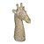 ESCULTURA CABECA DE GIRAFA DECORATIVA EM RESINA  41CM - Imagem 1