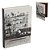 CAIXA LIVRO DECORATIVA EM MDF INTERIOR DESING BR CINZA E PT - Imagem 2