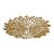 CENTRO DE MESA DECORATIVO EM ALUMINIO NA COR DOURADO 37CM - Imagem 1