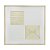 QUADRO FORMAS DECOR EM TELA E MDF  BRANCO E DOURADO MOD3 - Imagem 1