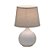 ABAJUR 110V 220V E27 EM CERAMICA E LINHO  BRANCO E OFFWHITE - Imagem 1