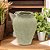 VASO DECORATIVO RUSTIC EM CERAMICA  BEGE E MARROM 25CM - Imagem 2