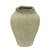 VASO DECORATIVO RUSTIC EM CERAMICA  BEGE E MARROM 25CM - Imagem 1