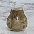 VASO DECORATIVO EM VIDRO  PREMIUM MARROM E PRETO 19CM - Imagem 2