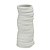 VASO DECORATIVO ARGOLAS EM CERAMICA  BRANCO 33,5CM - Imagem 1