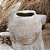 VASO DECORATIVO RUSTIC BRANCO E MARROM 23,5CM - Imagem 2