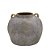 VASO DECORATIVO EM CERAMICA  BRONZE E CHUMBO 20cm - Imagem 1