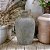 VASO DECORATIVO EM CERAMICA  BRONZE E CHUMBO COM ALCAS 28CM - Imagem 2
