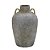 VASO DECORATIVO EM CERAMICA  BRONZE E CHUMBO COM ALCAS 28CM - Imagem 1