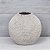 VASO DECORATIVO LINHAS EM CERAMICA  BRANCO E CINZA 18,5CM - Imagem 2
