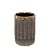 VASO DECORATIVO EM CERAMICA  BRONZE E MARROM22,5CM - Imagem 1