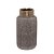 VASO DECORATIVO RUSTIC EM CERAMICA  BRONZE E MARROM 30CM - Imagem 1
