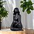 ESCULTURA DECORATIVA MULHER SENTADA EM RESINA PRETO 36CM - Imagem 2
