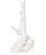 ESCULTURA DECORATIVA PERNS DE MULHER RESINA OFF WHITE 32CM - Imagem 1
