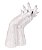 ESCULTURA DECORATIVA EM RESINA MAOS OFF WHITE 26CM - Imagem 1