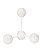 ESCULTURA ESFERAS DECORATIVAS EM RESINA OFF WHITE 13,5CM - Imagem 1