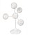 ESCULTURA DECORATIVA ESFERAS OFF WHITE EM RESINA 28CM - Imagem 1