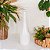 VASO GARRAFA DECORATOVP EM METAL OFF WHITE 35CM - Imagem 2